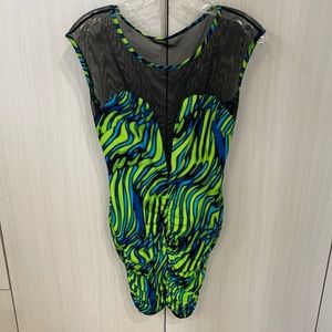 Mesh, Green&Blue Dress